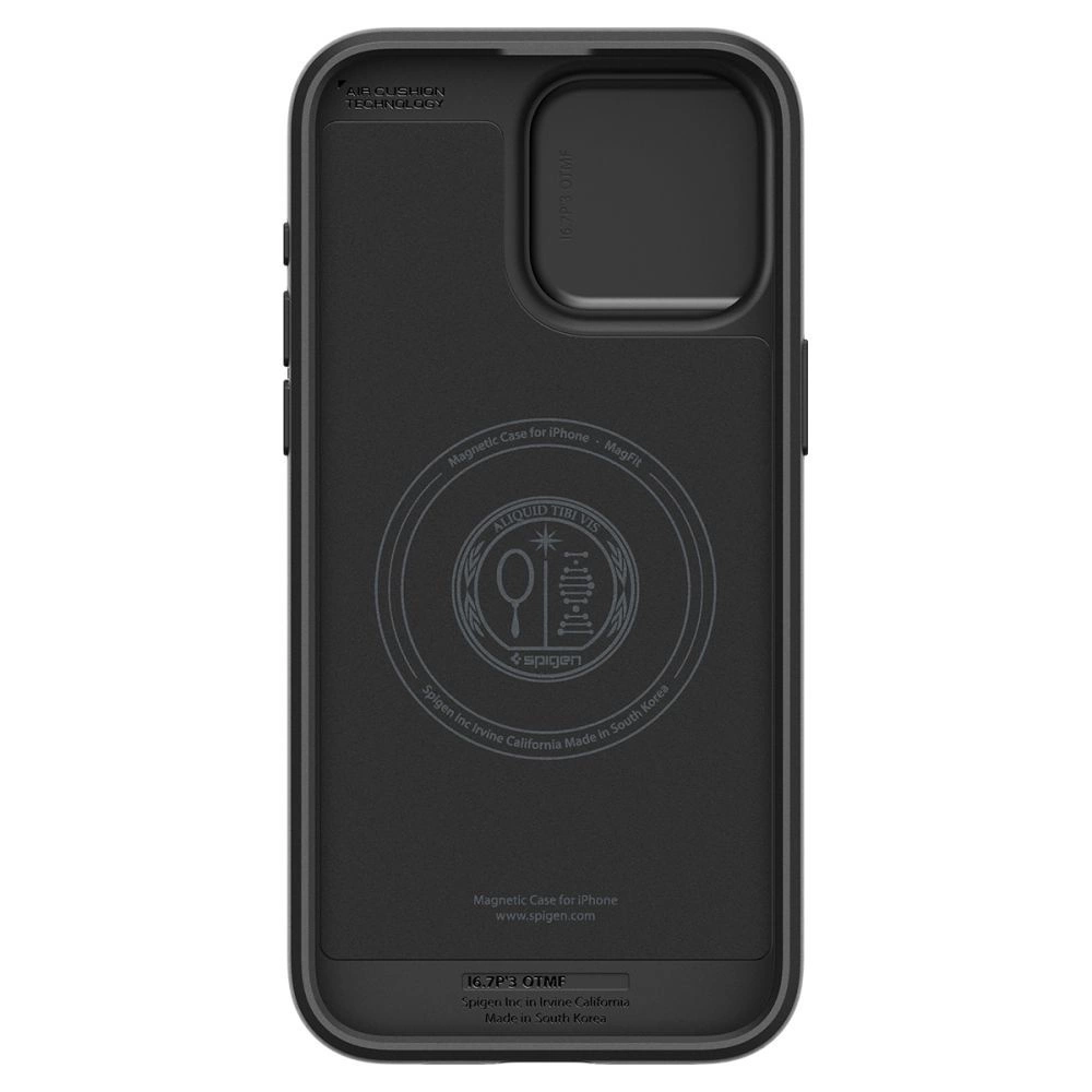 Apple iPhone 15 Pro Spigen Optik Armor MagSafe dėklas telefonui juodos spalvos