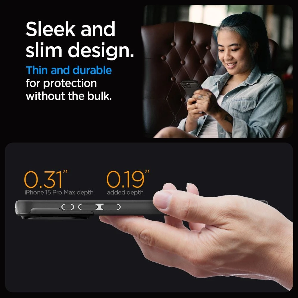 Dėklas Spigen OPTIK ARMOR MAG MAGSAFE IP