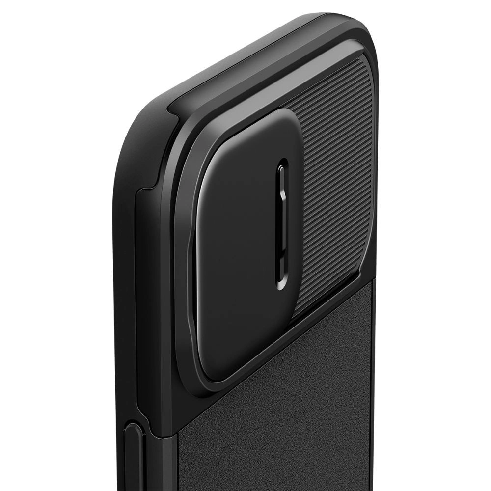 Apple iPhone 15 Pro Spigen Optik Armor MagSafe dėklas telefonui juodos spalvos