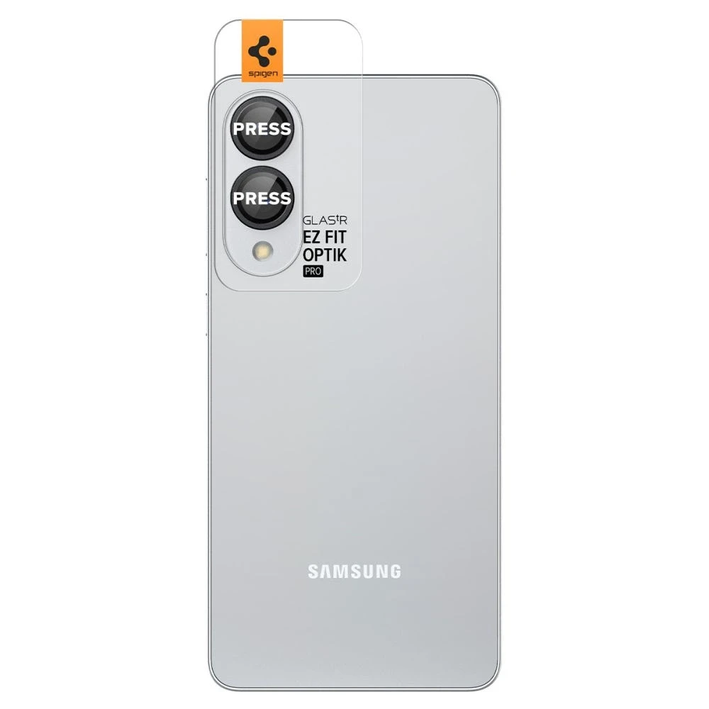 Spigen Optik Pro GLAS.TR "Ez Fit" 2-pack Camera Cdėklas skirtas Samsung Galaxy S25 Edge – juodos spalvos