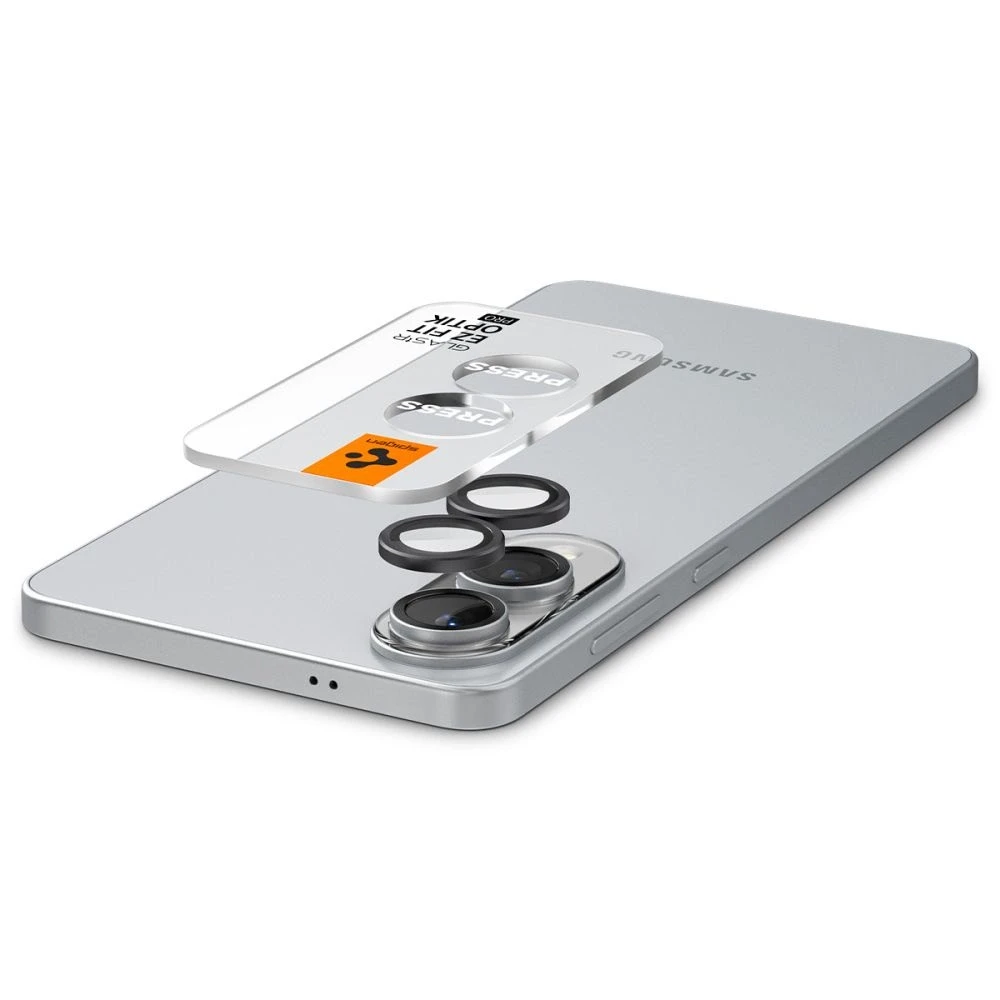 Spigen Optik Pro GLAS.TR "Ez Fit" 2-pack Camera Cdėklas skirtas Samsung Galaxy S25 Edge – juodos spalvos
