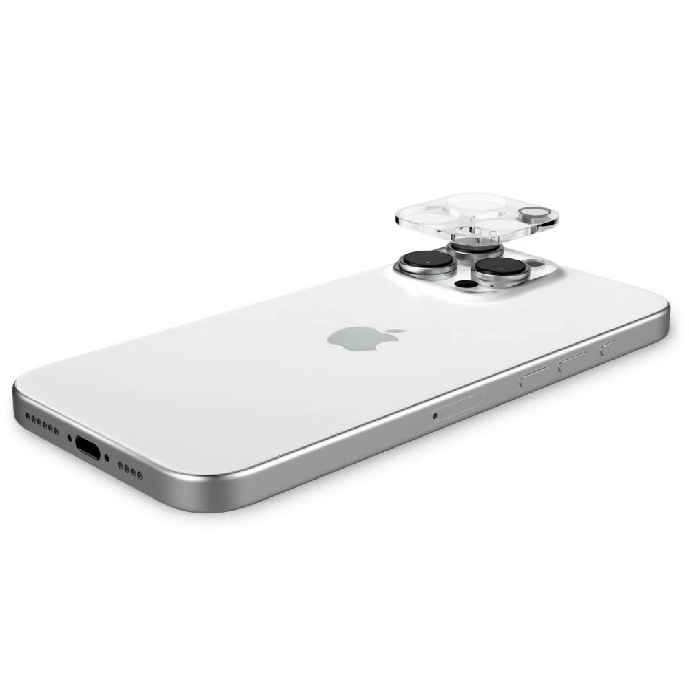 Kameros apsauga Apple iPhone 14 Pro / 14 Pro Max / 15 Pro / 15 Pro Max Spigen Optik. TR ”EZ FIT” Camera Protector 2-pack Clear