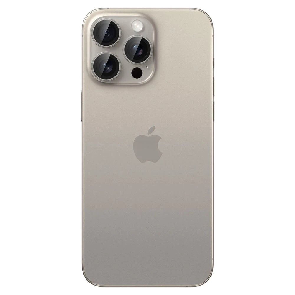 Kameros apsauga Apple iPhone 14 Pro / 14 Pro Max / 15 Pro / 15 Pro Max / 16 Pro / 16 Pro Max / 17 Pro / 17 Pro Max Spigen Optik.TR Camera Protector 2 vnt. Natural Titanium beige