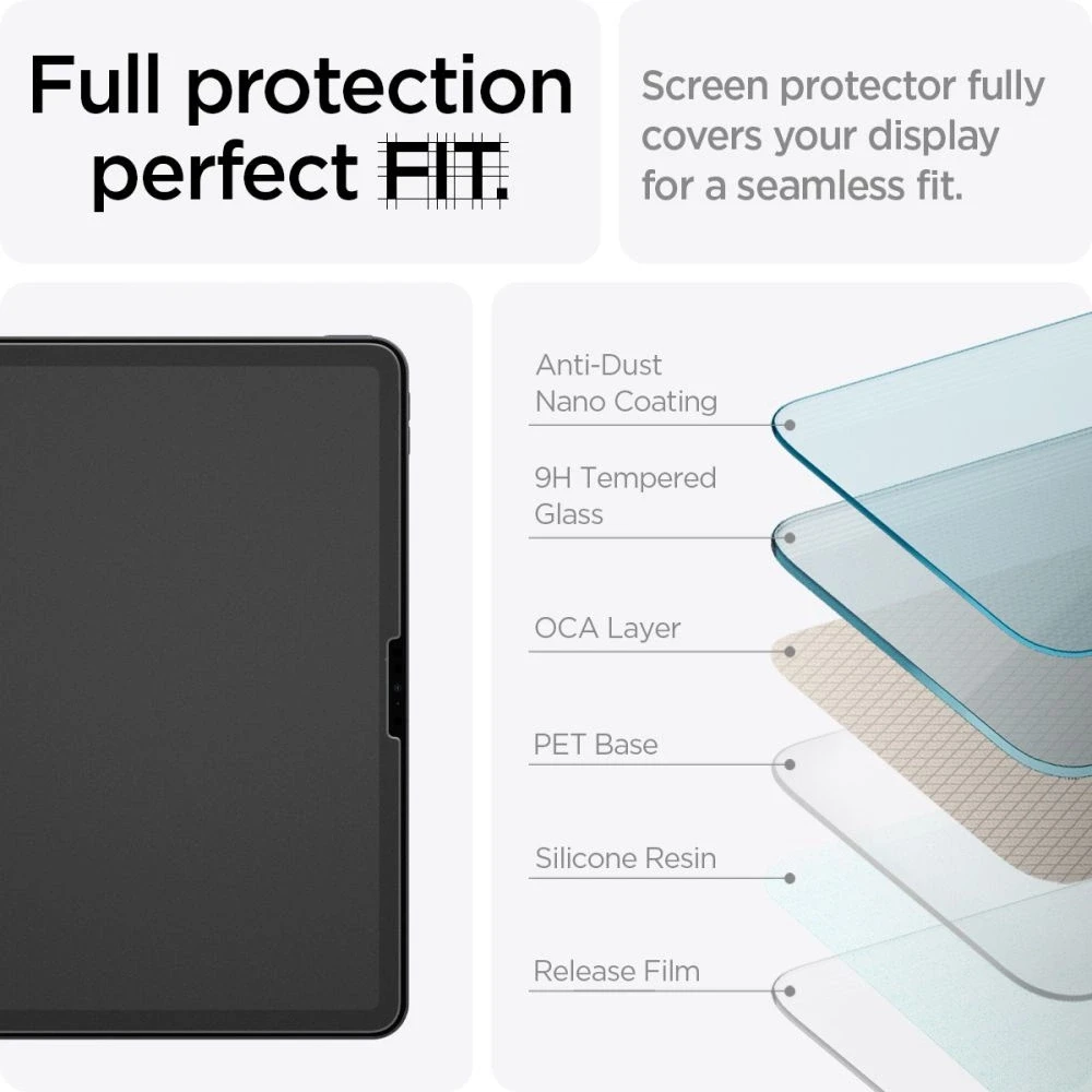„Spigen Paper Touch EZ Fit“ 1 pakuotė – „Apple iPad Air 11“ (2024/2025/2026)