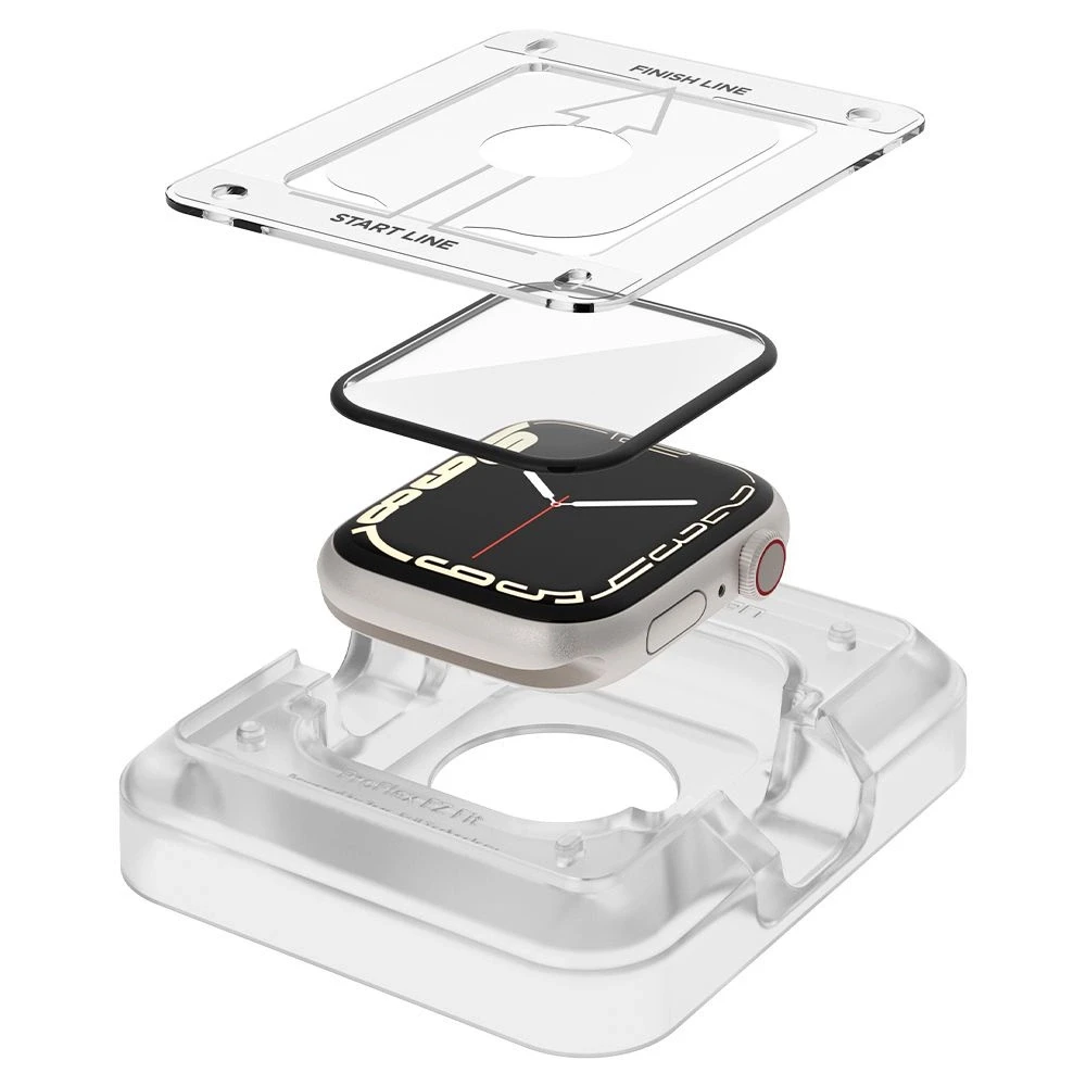 Apsauginis ekrano stiklas išmaniojo laikrodžio Apple Watch 7, 45mm, 2vnt.