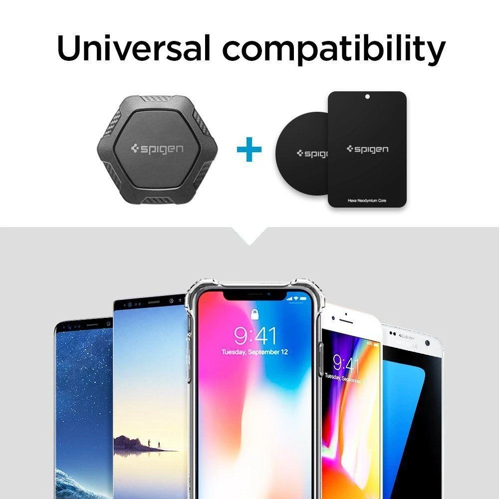 Spigen Magnetinis CD laikiklis automobiliui QS24 Juodas