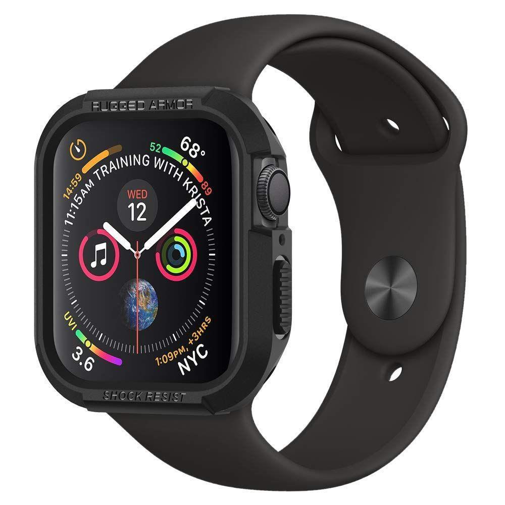 SPIGEN RUGGED ARMOR APPLE WATCH 4 / 5 / 6 / SE (40mm) Juodas | Varle.lt