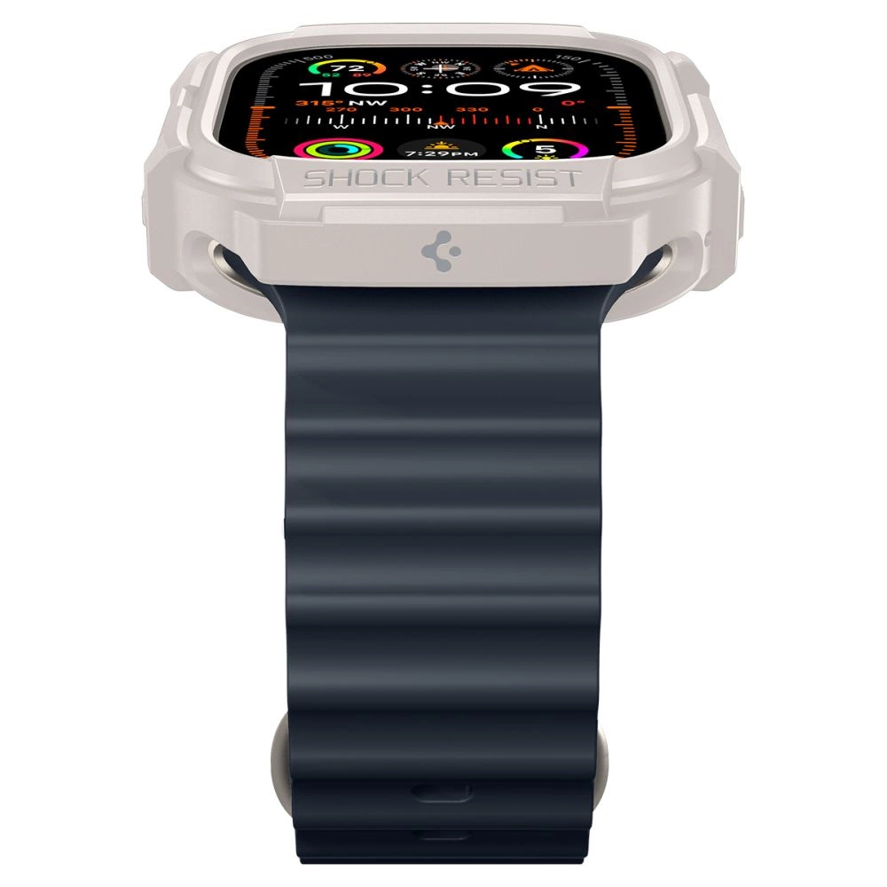 Apple Watch Ultra 1 / 2 (49mm) Spigen Rugged Armor beige dėklas laikrodžiui