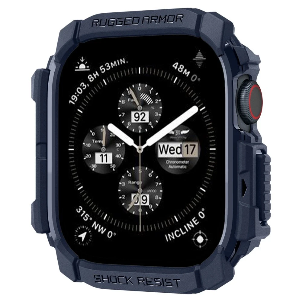 „Spigen Rugged Armor“ „Apple Watch 10“ 46 mm – tamsiai mėlynas Mėlyna