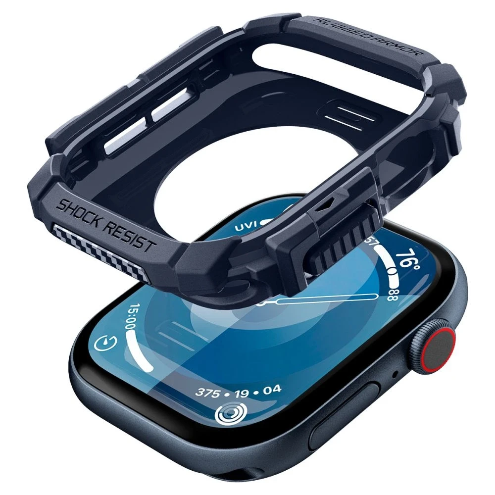 „Spigen Rugged Armor“ „Apple Watch 10“ 46 mm – tamsiai mėlynas Mėlyna