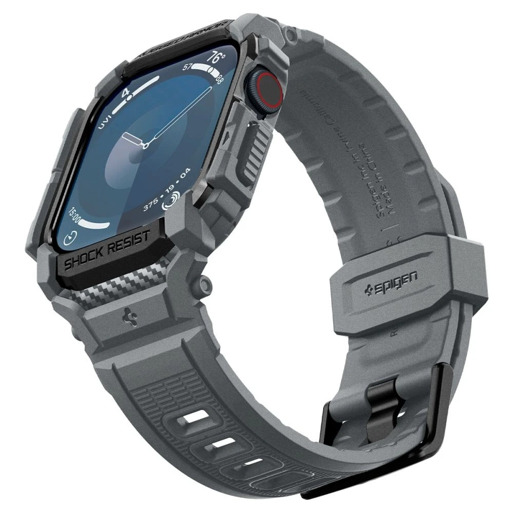 Apyrankė Apple Watch 10 (46mm) Spigen Rugged Armor „Pro” dark pilka