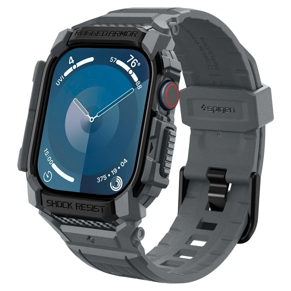 Apyrankė Apple Watch 10 (46mm) Spigen Rugged Armor „Pro” dark pilka