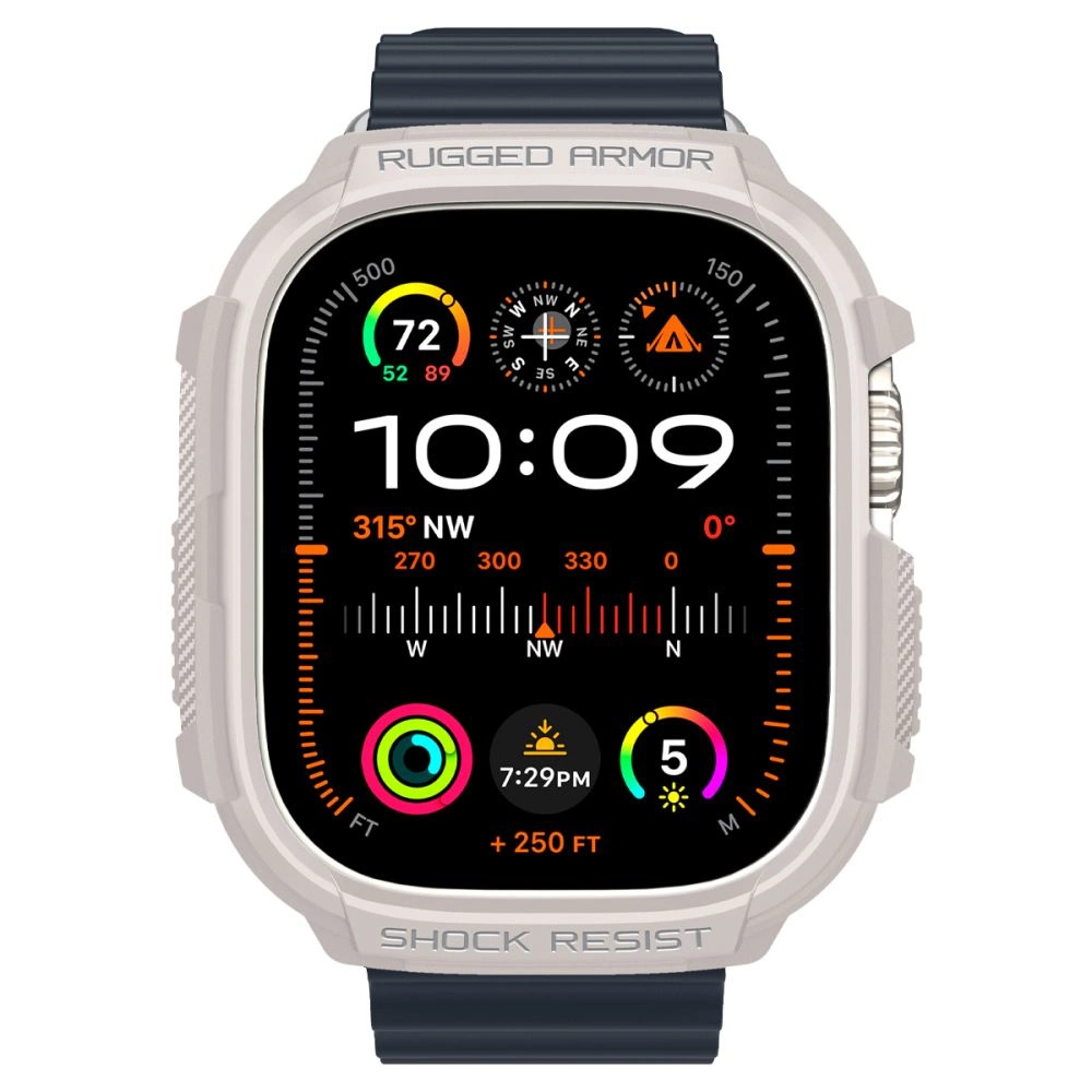Apple Watch Ultra 1 / 2 (49mm) Spigen Rugged Armor beige dėklas laikrodžiui
