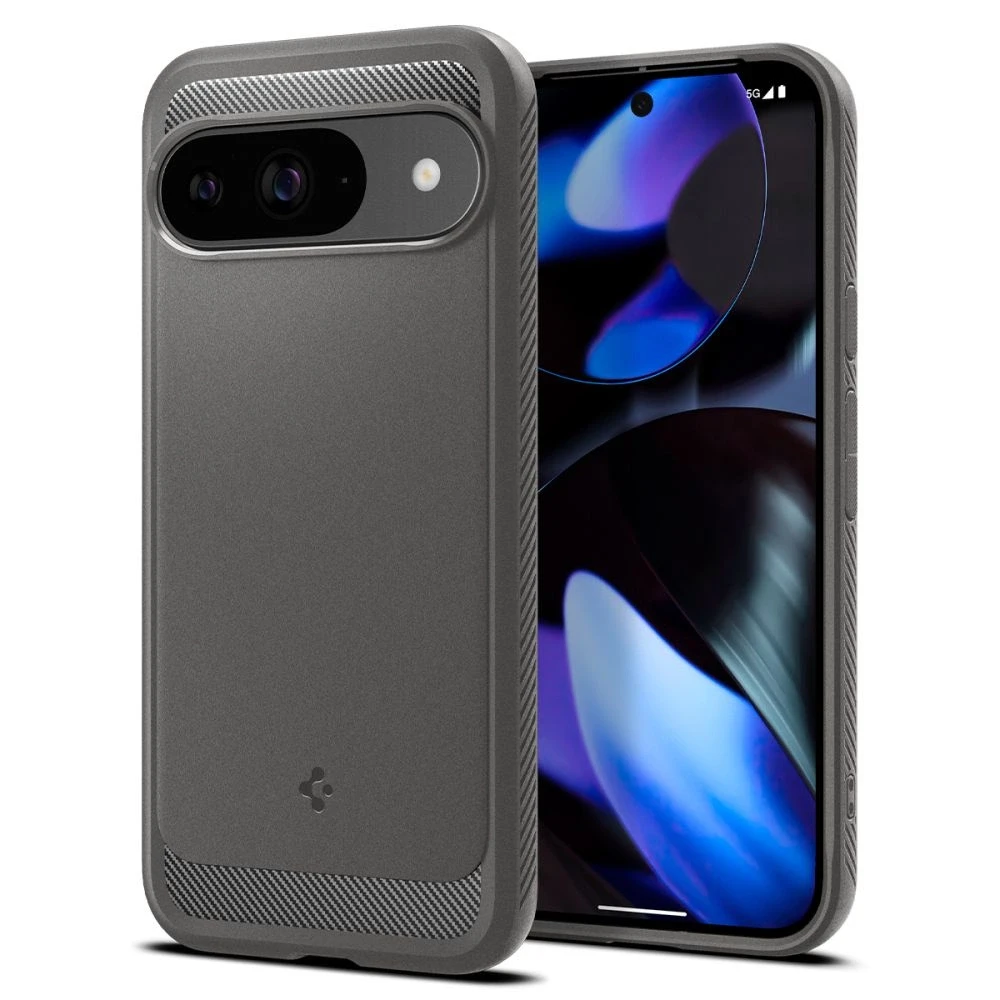 Spigen Rugged Armor – dėklas skirtas Google Pixel 9 / 9 Pro Marble Pilkas