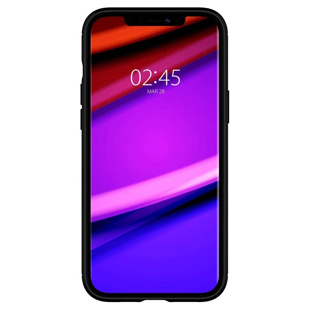 Spigen Rugged Armor – dėklas skirtas Apple iPhone 12 / Apple iPhone 12 Pro Case Juodas