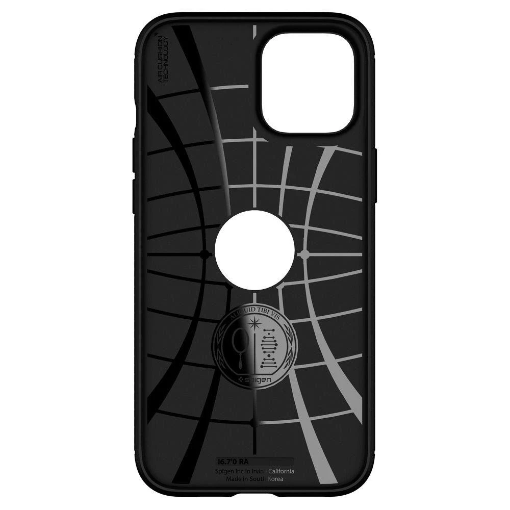 Spigen Rugged Armor – dėklas skirtas Apple iPhone 12 / Apple iPhone 12 Pro Case Juodas