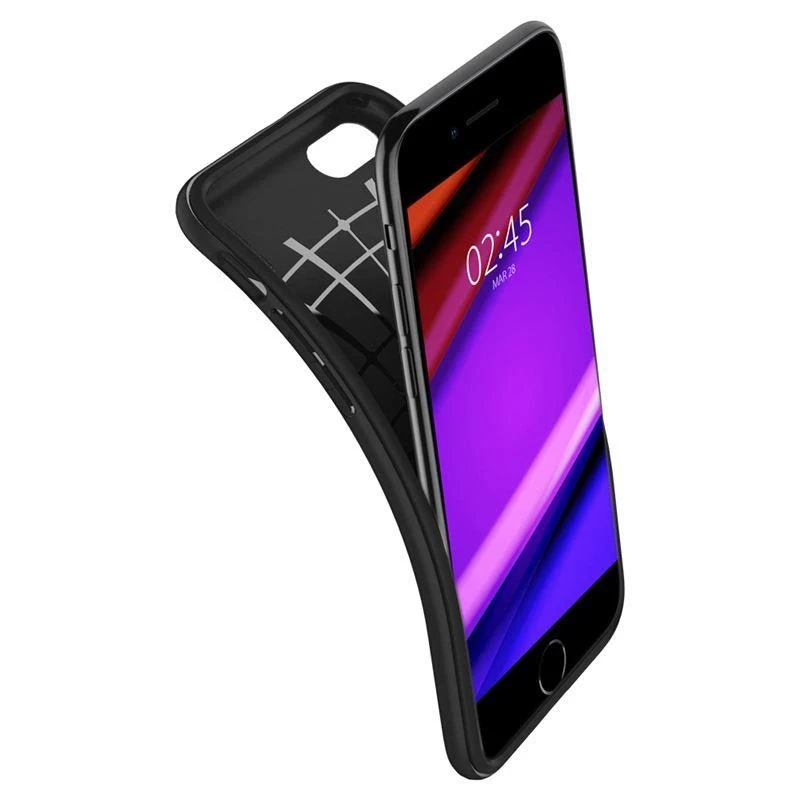 „Spigen Rugged Armor“ dėklas Apple iPhone SE 2022 / SE 2020 / 8 / 7 Juodas
