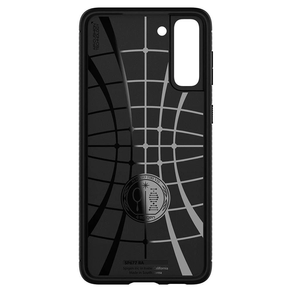 Spigen Rugged Armor dėklas skirtas Samsung Galaxy S21, spalva - Matte Black