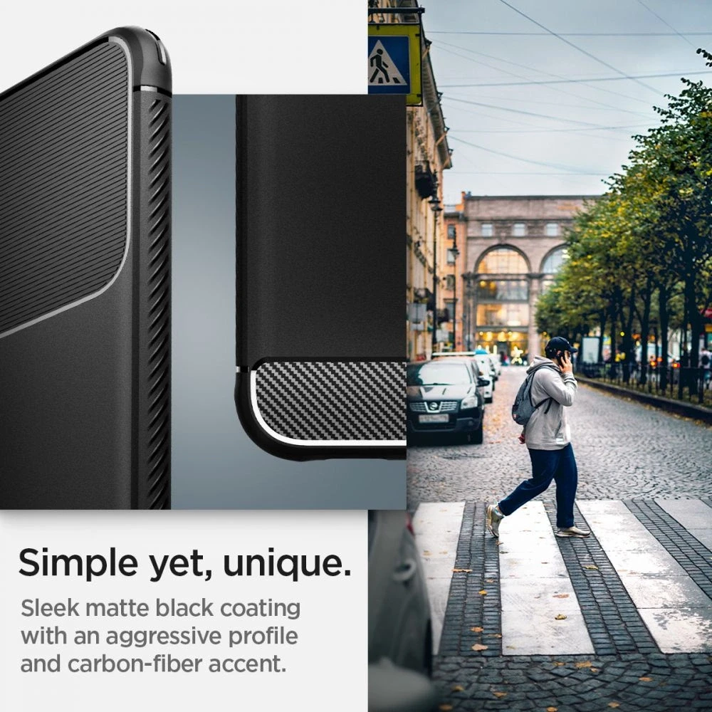 Dėklas SPIGEN ARMOR SAMSUNG S22 Juodas