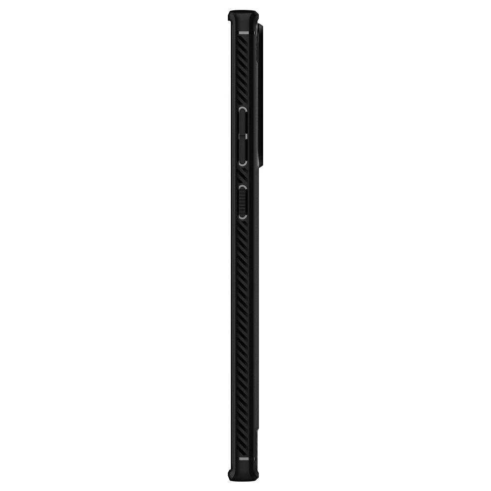 Dėklas Spigen Rugged Armor, juodos spalvos – Samsung Galaxy Note20 Ultra