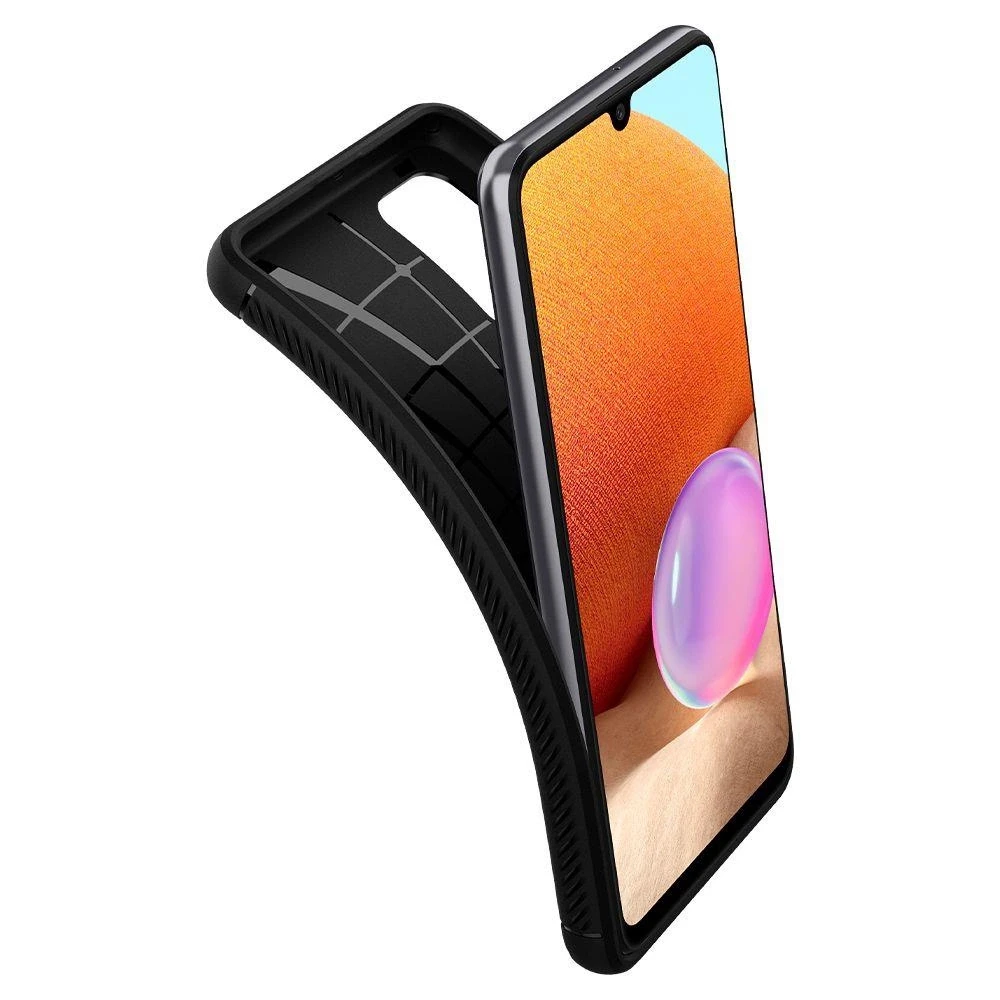 Spigen Rugged Armor Samsung Galaxy A52 / A52S dėklas telefonui matinės juodos spalvos