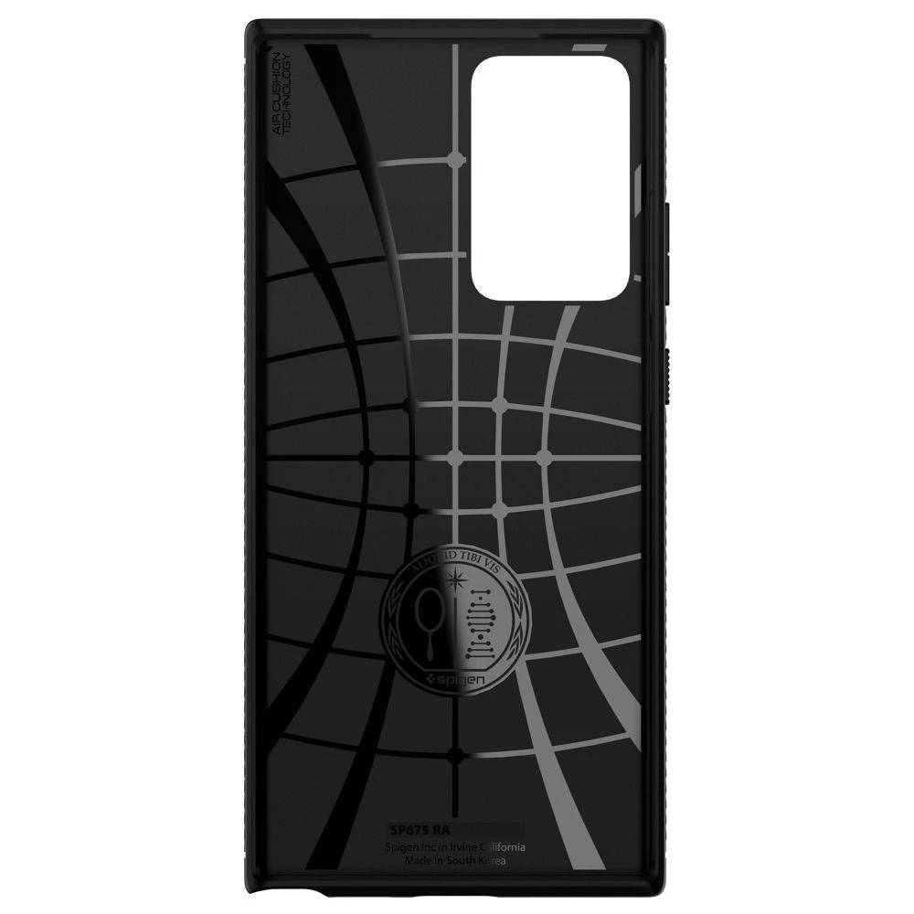 Dėklas Spigen Rugged Armor, juodos spalvos – Samsung Galaxy Note20 Ultra
