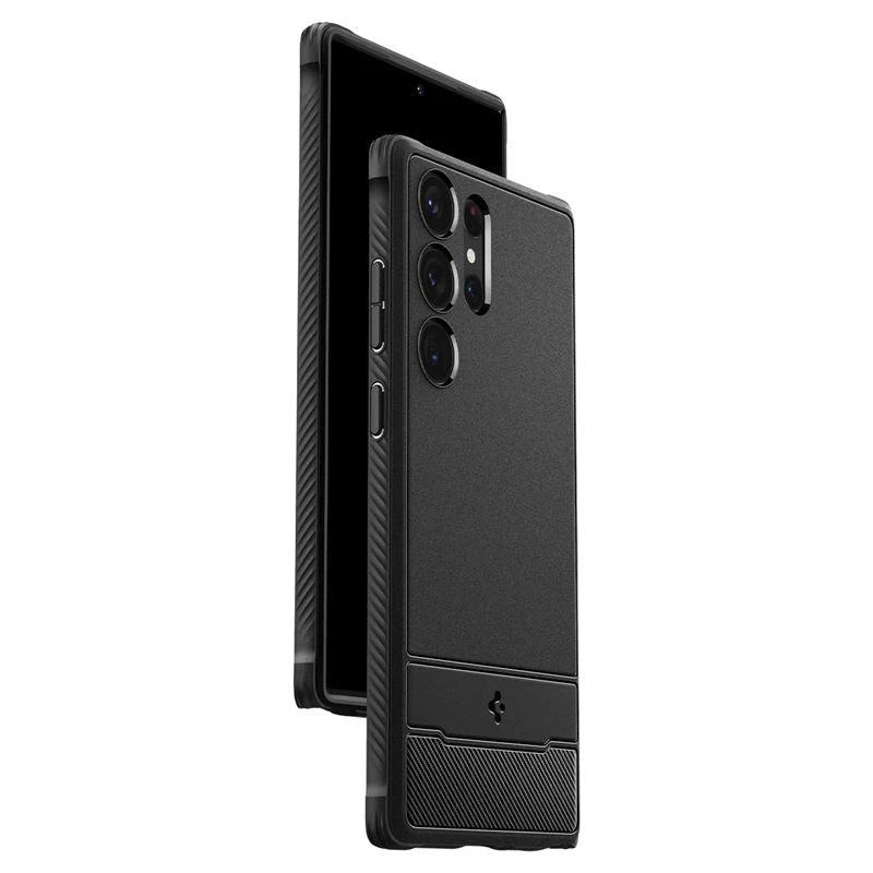 Dėklas SPIGEN RUGGED ARMOR GALAXY S23 ULTRA MATTE Juodas