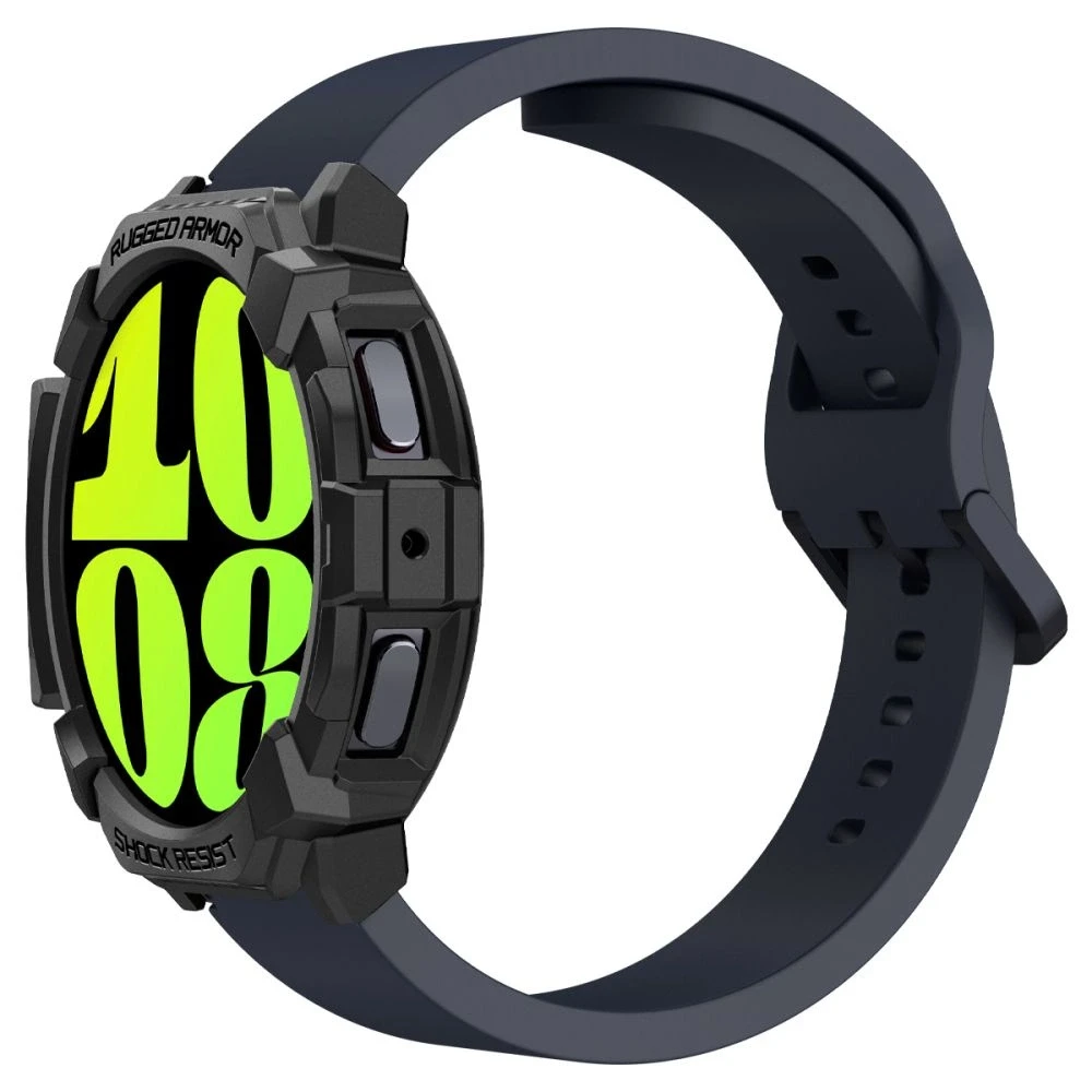 „Spigen Rugged Armor“ dėklas, skirtas „Samsung Galaxy Watch 7“ 44 mm (matinis juodas)