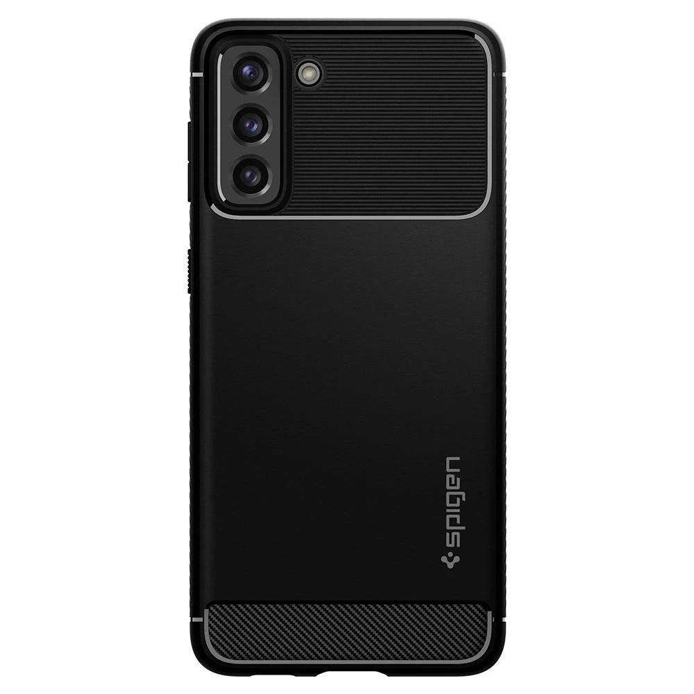 Spigen Rugged Armor dėklas skirtas Samsung Galaxy S21, spalva - Matte Black