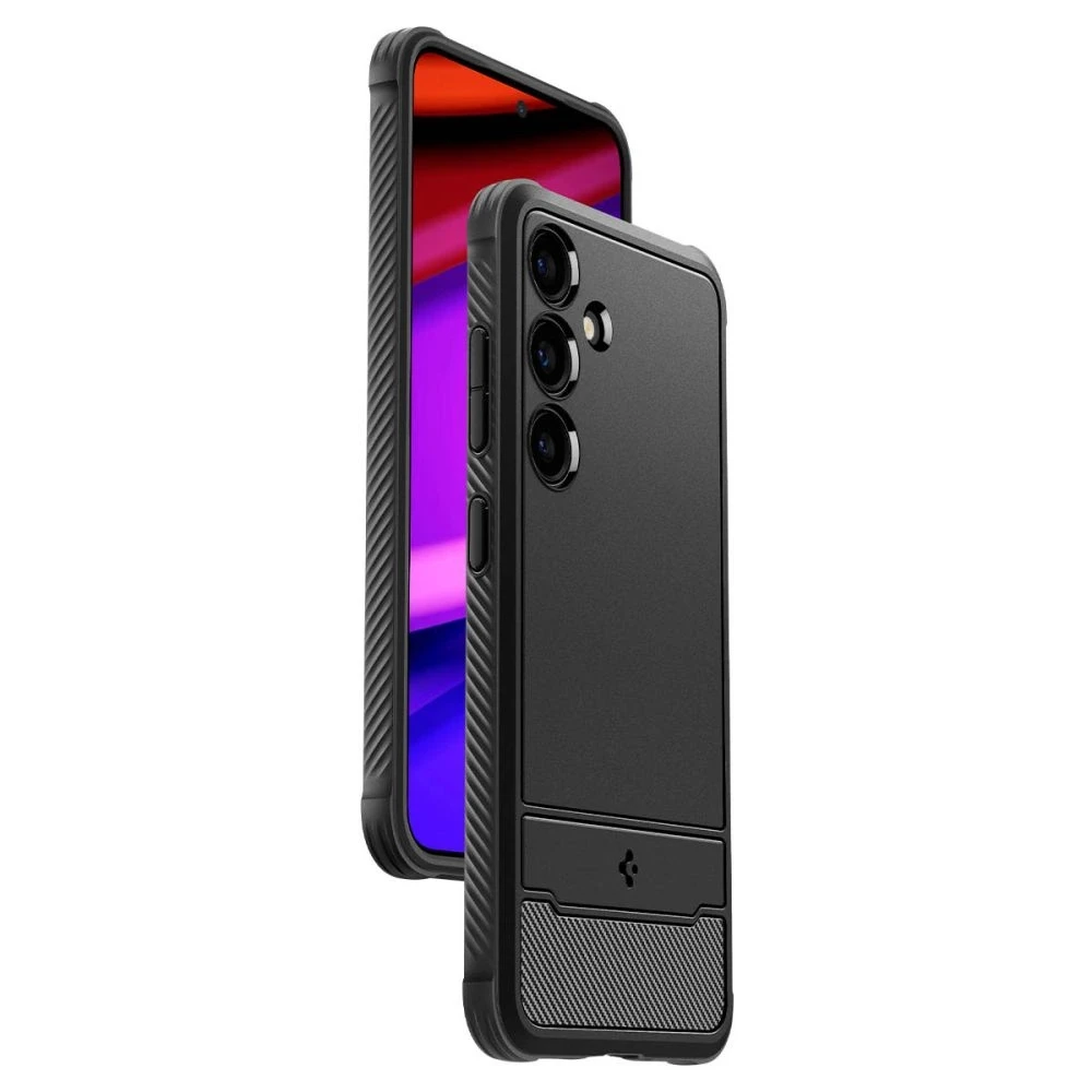 Samsung Galaxy S24 Spigen Rugged Armor Matte dėklas telefonui juodos spalvos