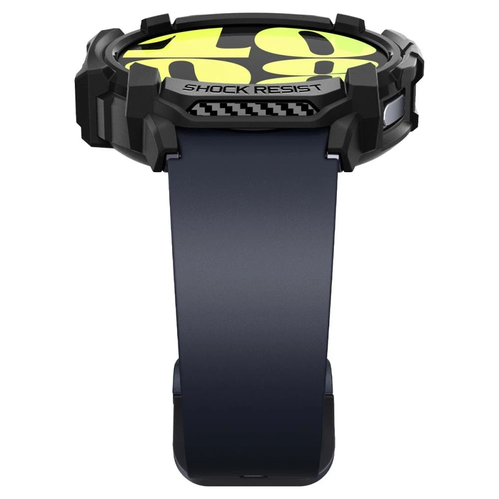 „Spigen Rugged Armor“ dėklas, skirtas „Samsung Galaxy Watch 7“ 44 mm (matinis juodas)
