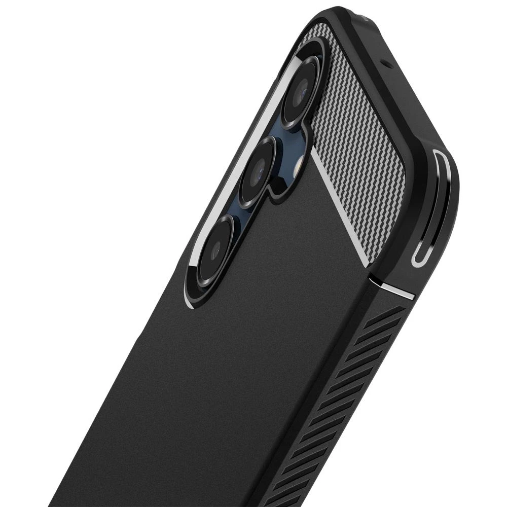 Samsung Galaxy A16 Spigen Rugged Armor Matte Matte dėklas telefonui juodos spalvos
