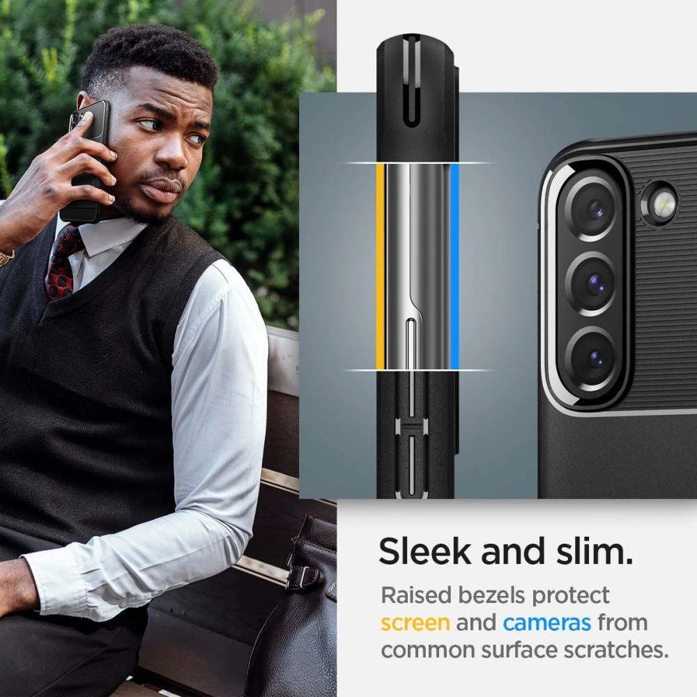 Dėklas SPIGEN ARMOR SAMSUNG S22 Juodas