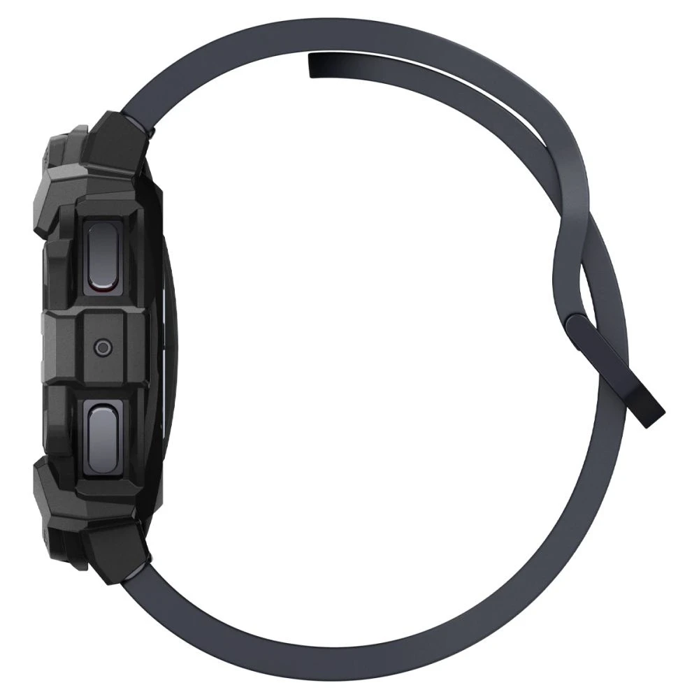 „Spigen Rugged Armor“ dėklas, skirtas „Samsung Galaxy Watch 7“ 44 mm (matinis juodas)