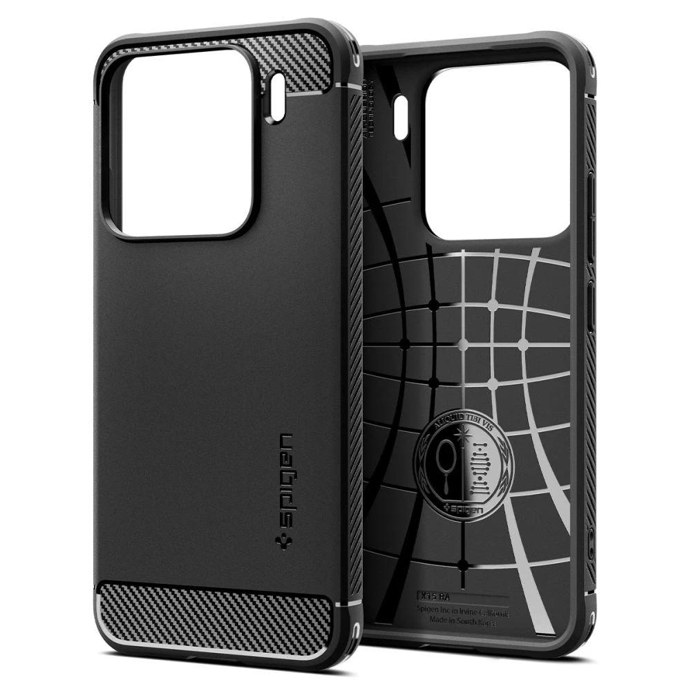 Spigen Rugged Armor Xiaomi 15 dėklas telefonui juodos spalvos