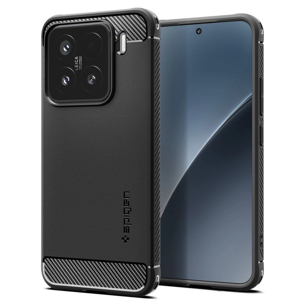 Spigen Rugged Armor Xiaomi 15 dėklas telefonui juodos spalvos
