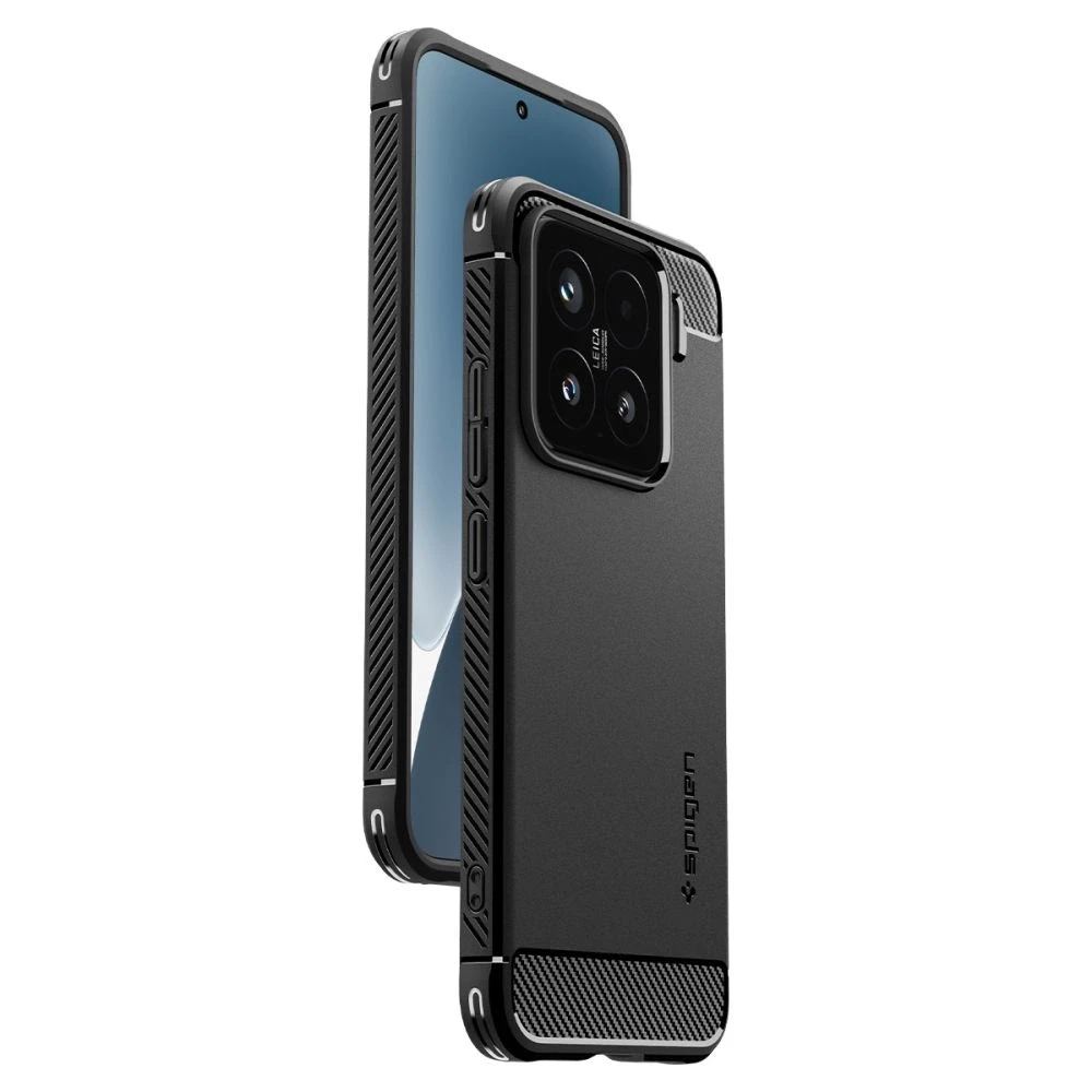 Spigen Rugged Armor Xiaomi 15 dėklas telefonui juodos spalvos