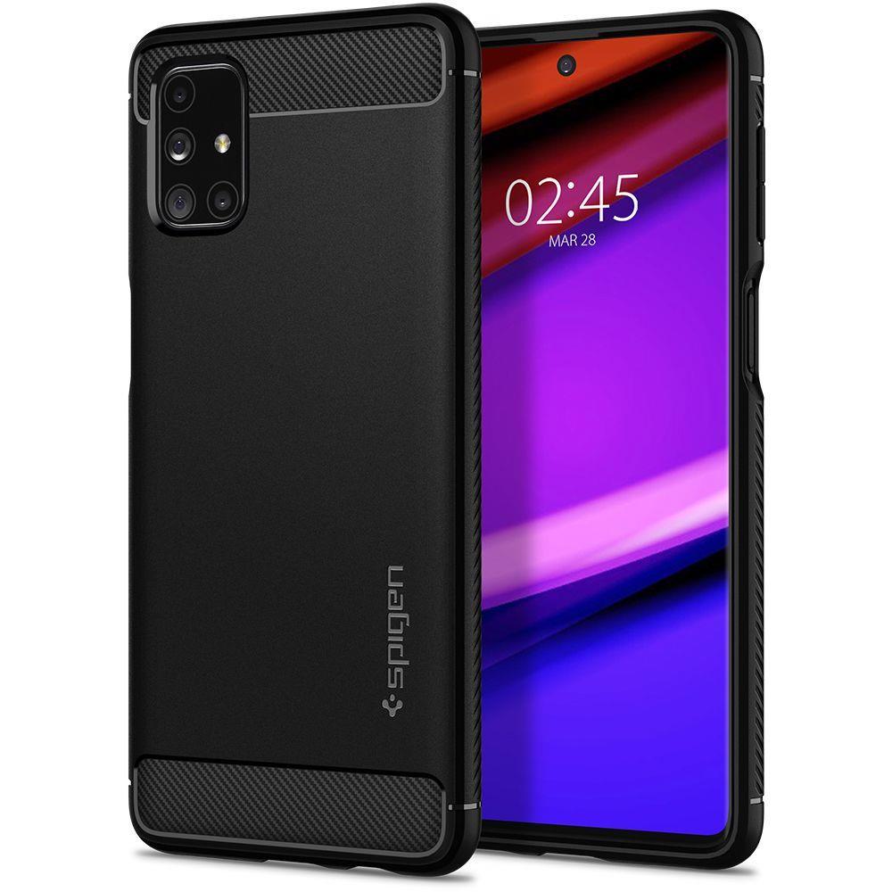 SPIGEN RUGGED ARMOR GALAXY M31S MATINĖ JUODA | Varle.lt