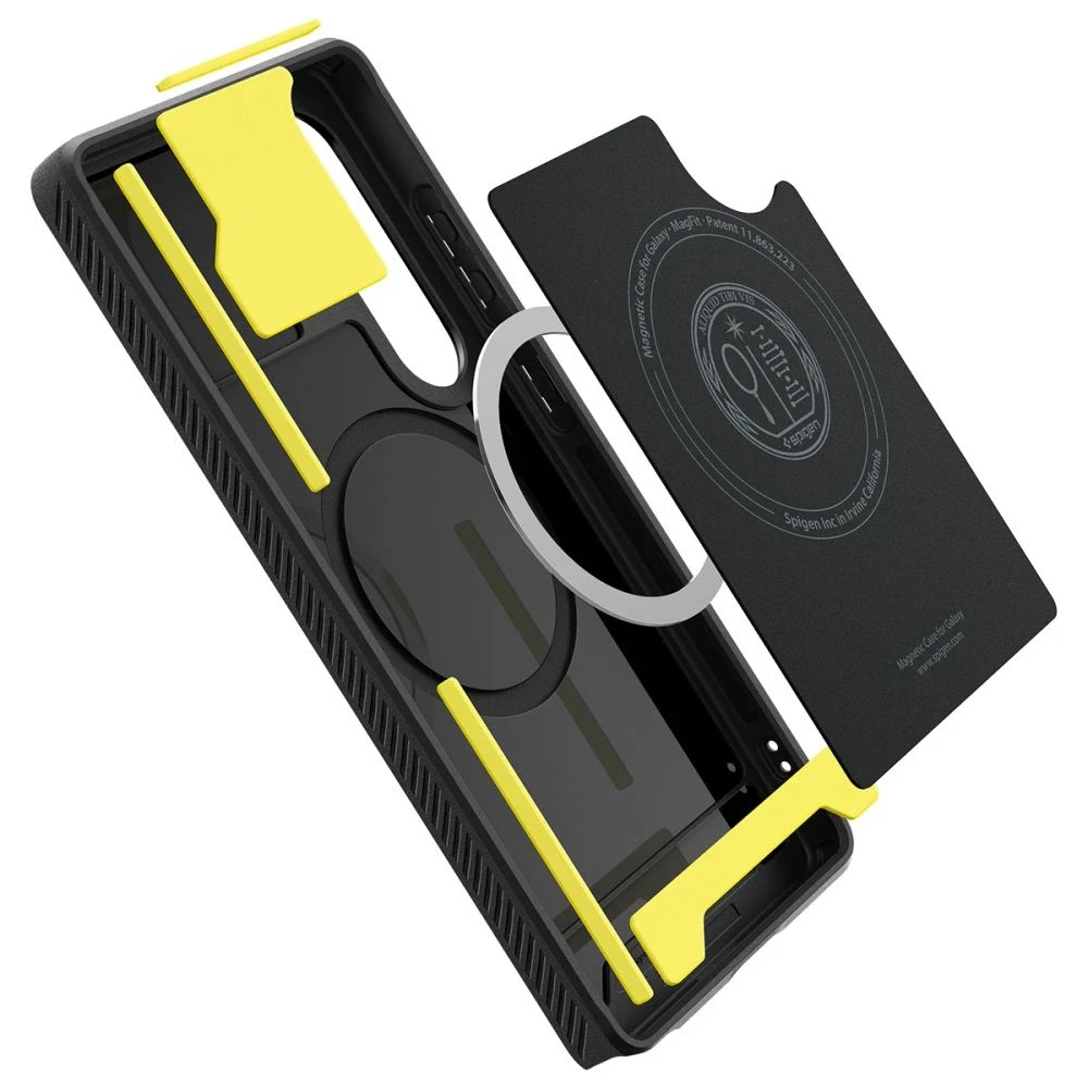 Spigen Rugged Armor Mag Samsung Galaxy S25 Ultra – dėklas telefonui juodos spalvos