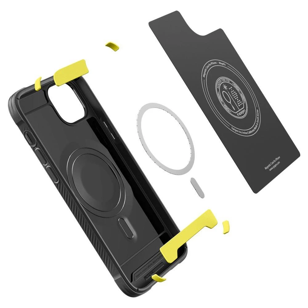 Dėklas SPIGEN RUGGED ARMOR MAG MAGSAFE IPHONE 14 PLUS/ 15 PLUS MATTE Juodas