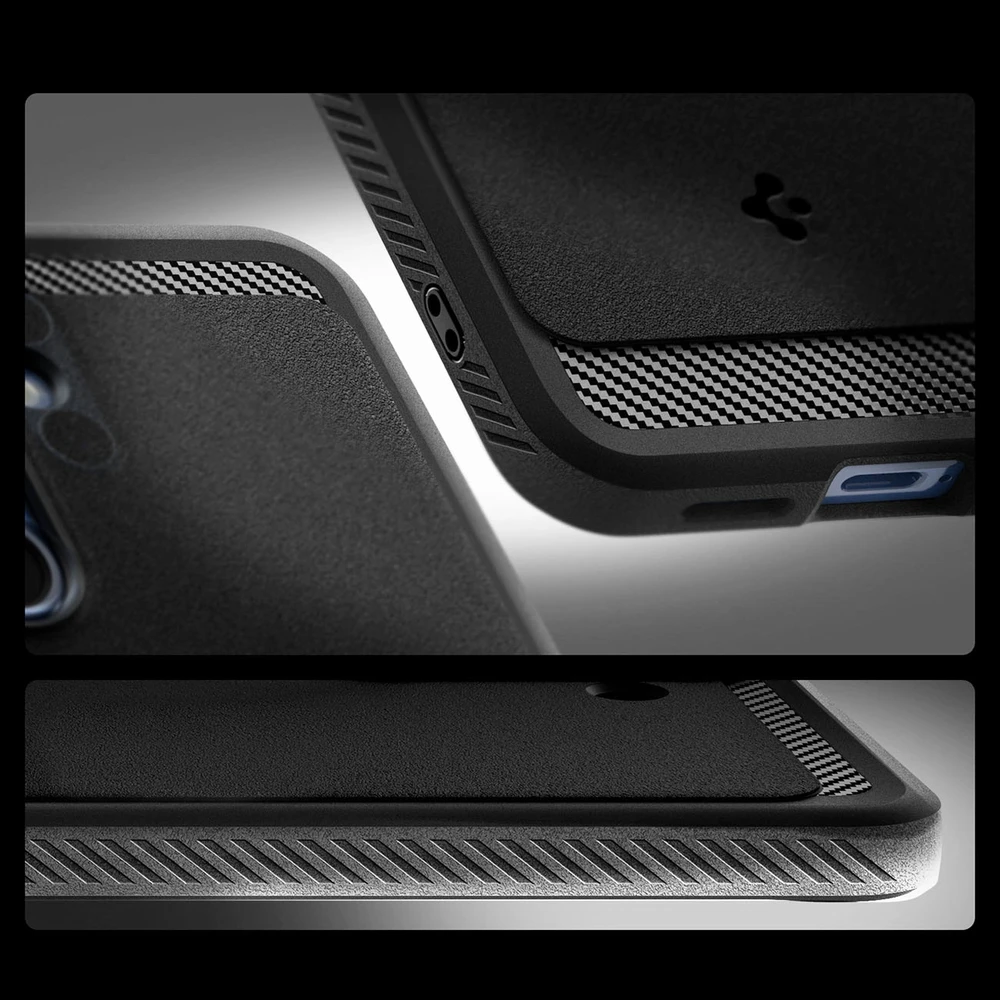 Spigen Rugged Armor Mag MagSafe Samsung Galaxy S25 – Matte dėklas telefonui juodos spalvos
