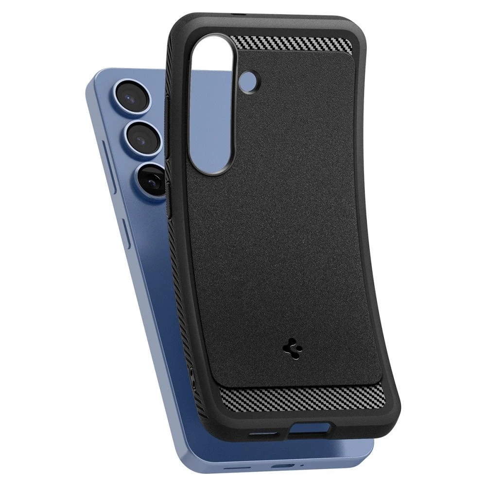 Spigen Rugged Armor Mag MagSafe Samsung Galaxy S25 – Matte dėklas telefonui juodos spalvos