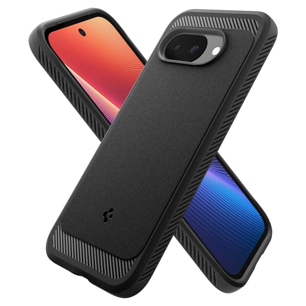 Spigen Rugged Armor Mag MagSafe dėklas, skirtas Google Pixel 9A – Matinis Juodas