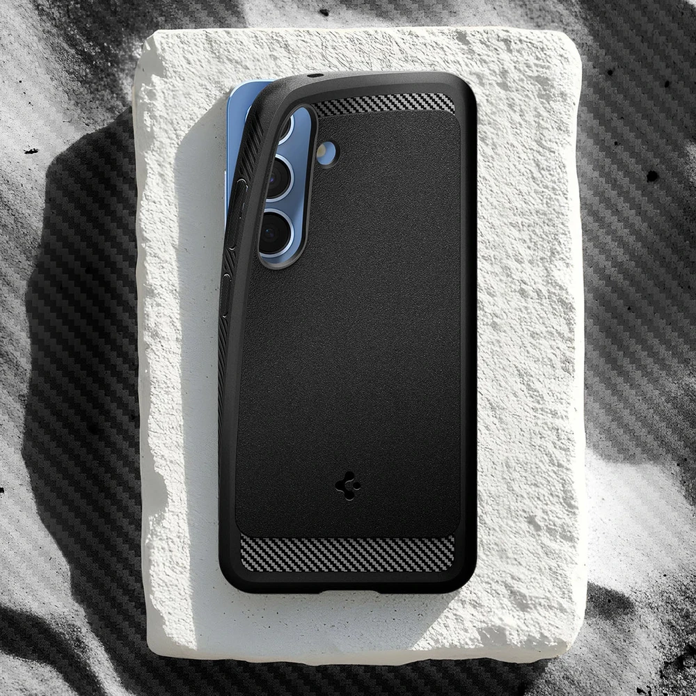 Spigen Rugged Armor Mag MagSafe Samsung Galaxy S25 – Matte dėklas telefonui juodos spalvos