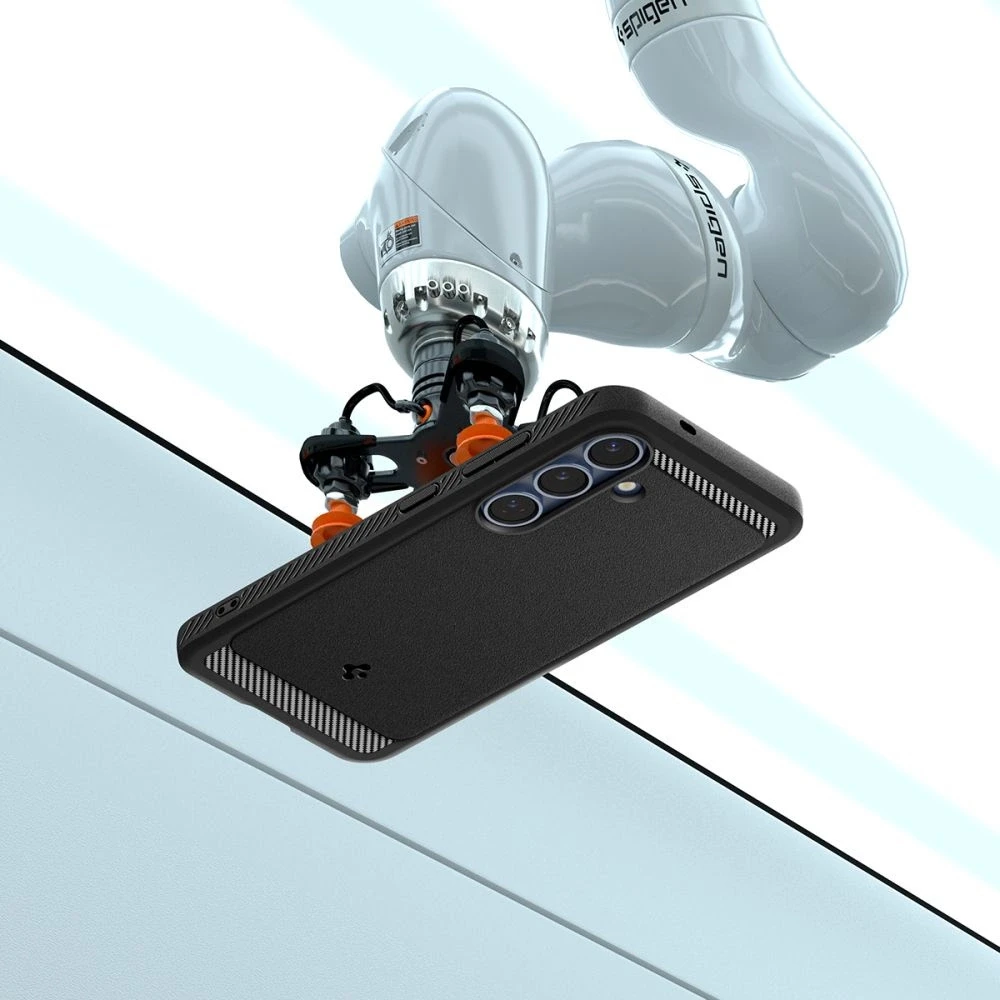 Spigen Rugged Armor Mag MagSafe Samsung Galaxy S25 – Matte dėklas telefonui juodos spalvos