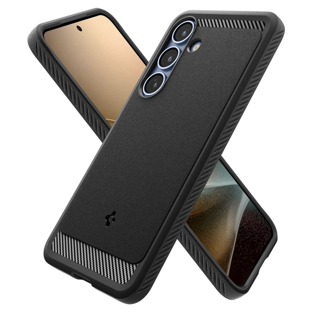 Spigen Rugged Armor Mag MagSafe Samsung Galaxy S25 – Matte dėklas telefonui juodos spalvos