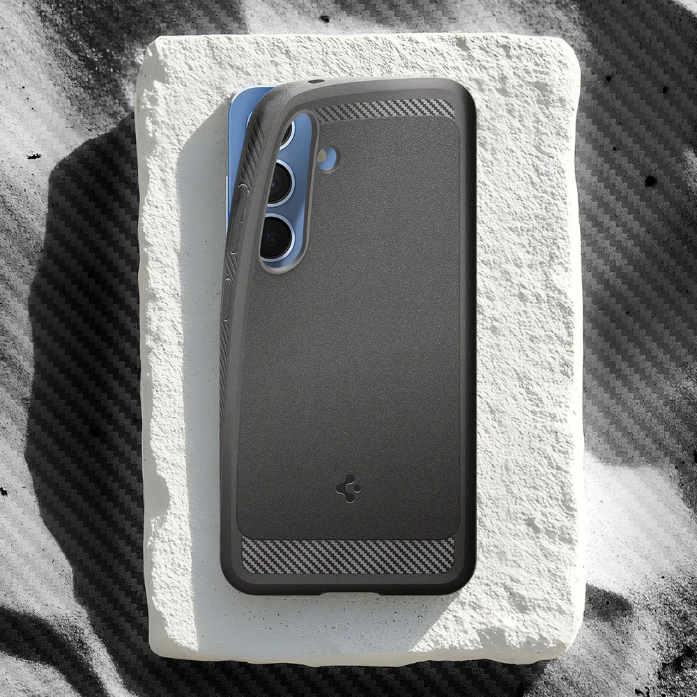 Spigen Rugged Armor Mag MagSafe Samsung Galaxy S25 – dėklas telefonui pilkos spalvos