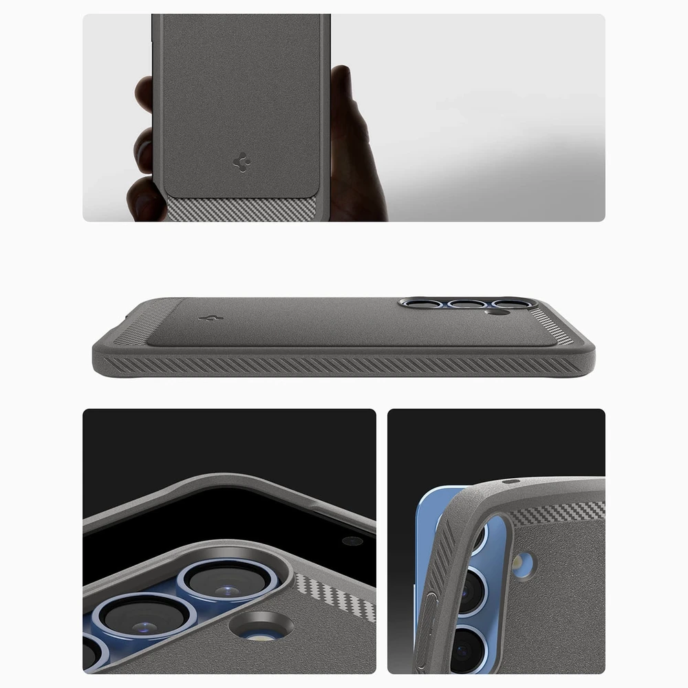 Spigen Rugged Armor Mag MagSafe Samsung Galaxy S25 – dėklas telefonui pilkos spalvos
