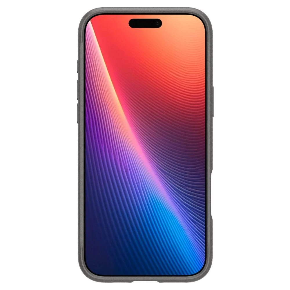 Dėklas Spigen Rugged Armor MagSafe do Apple iPhone 16 Pro – dėklas telefonui pilkos spalvos