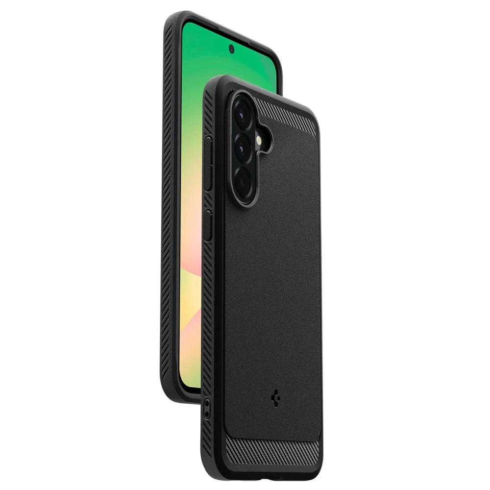 Spigen Rugged Armor, matte dėklas telefonui juodos spalvos – Samsung Galaxy A56 5G